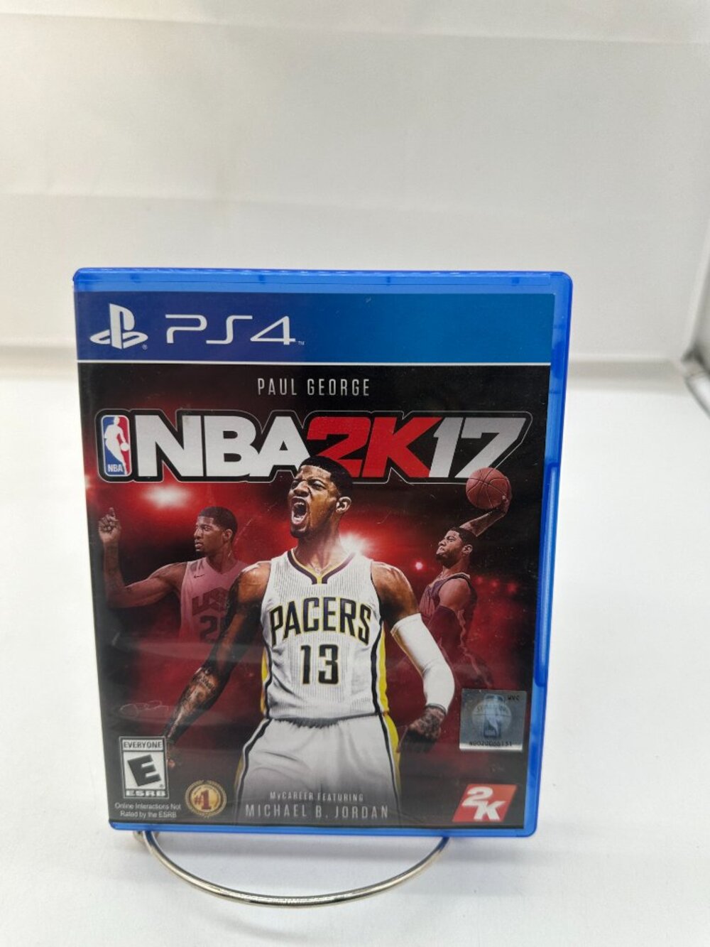 EUC PS4 Paul George NBA2K17 NBA 2K 17 Play Station Gaming Game Disc E Rating
